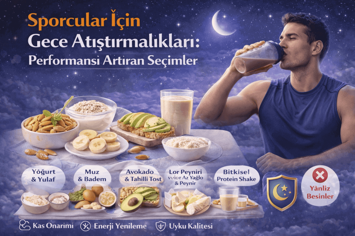 Sporcular İçin Gece Atıştırmalıkları: Performansı Artıran Seçimler