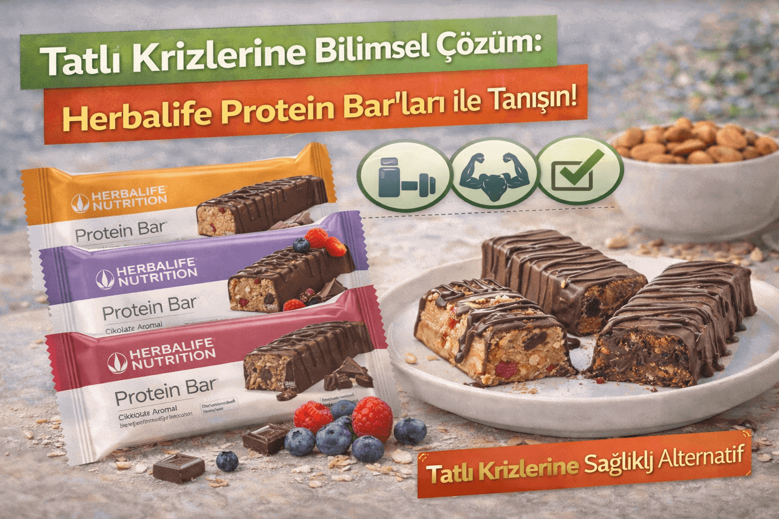 Tatlı Krizlerine Bilimsel Çözüm Herbalife Protein Bar'ları ile Tanışın!