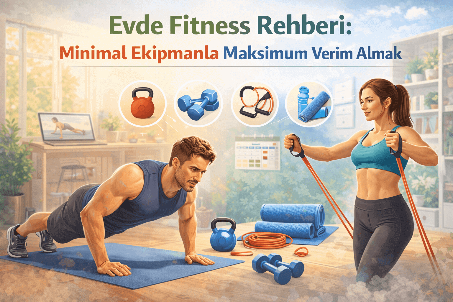 Evde Fitness Rehberi Minimal Ekipmanla Maksimum Verim Almak