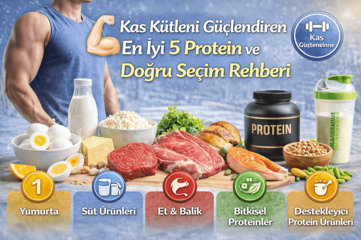 Kas Kütleni Güçlendiren En İyi 5 Protein ve Doğru Seçim Rehberi