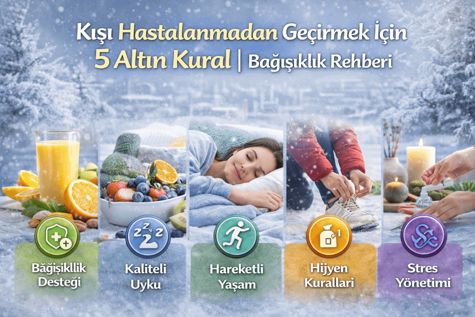 Kışı Hastalanmadan Geçirmek İsteyenler İçin 5 Altın Kural
