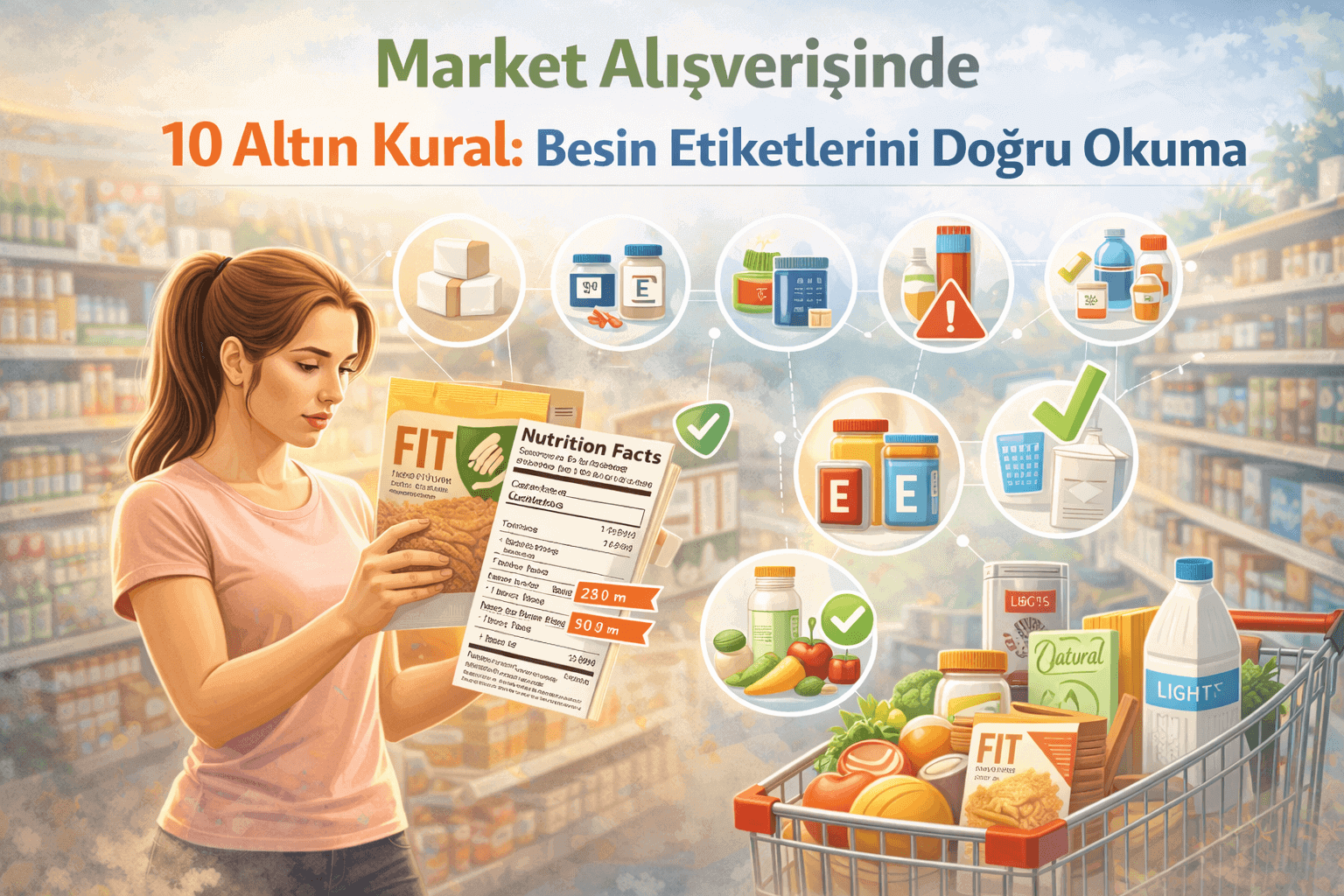 Market Alışverişinde 10 Altın Kural Besin Etiketlerini Doğru Okuma