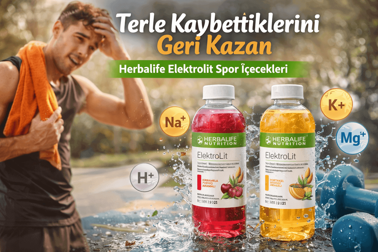 Terle Kaybettiklerini Geri Kazan Herbalife Elektrolit Spor İçecekleri