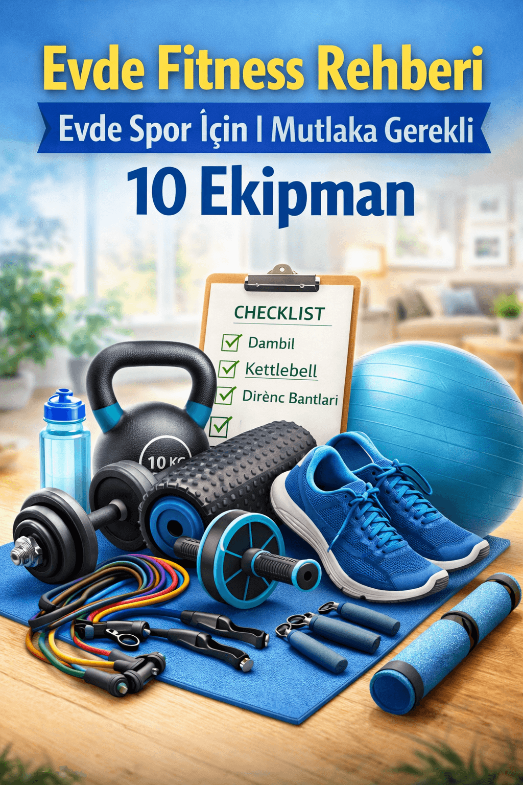 Evde Fitness Rehberi | Evde Spor İçin Mutlaka Gerekli 10 Ekipman