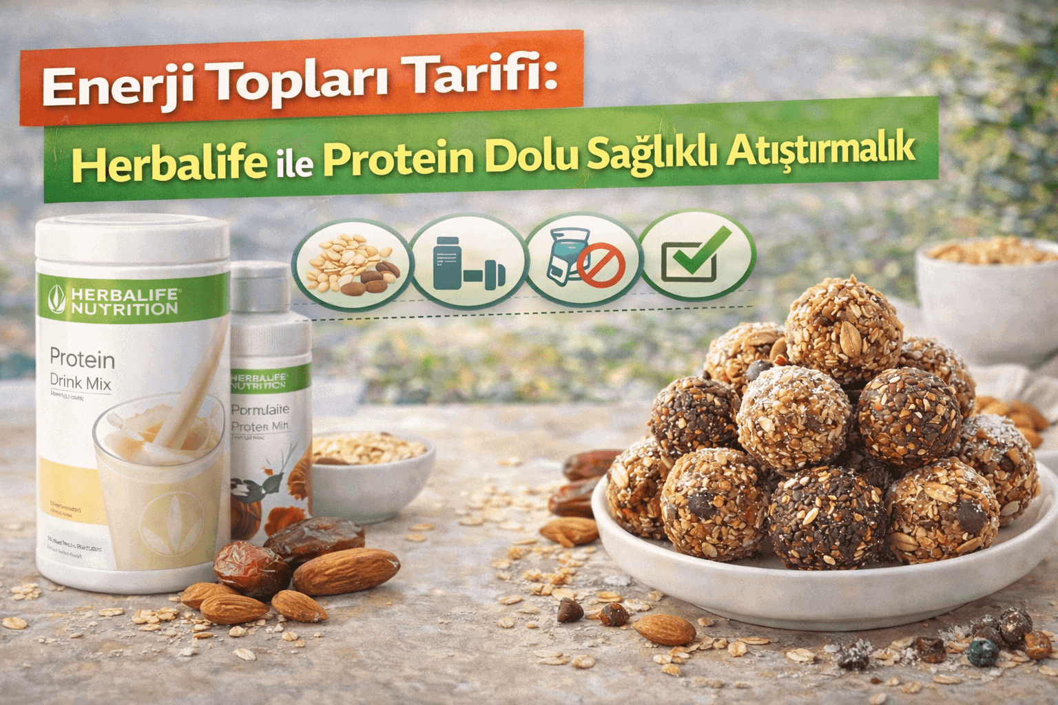 Enerji Topları Tarifi Herbalife ile Protein Dolu Sağlıklı Atıştırmalık