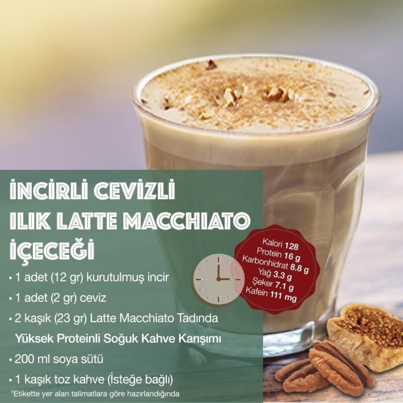 İncirli Cevizli Ilık Latte Macchiato