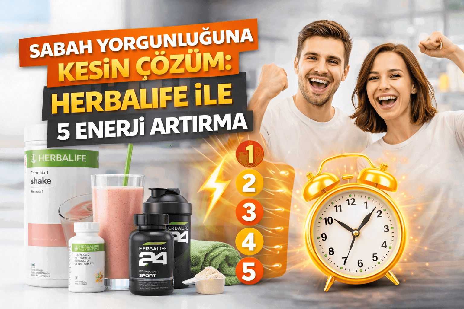 Sabah Yorgunluğuna Kesin Çözüm Herbalife ile 5 Enerji Artırma
