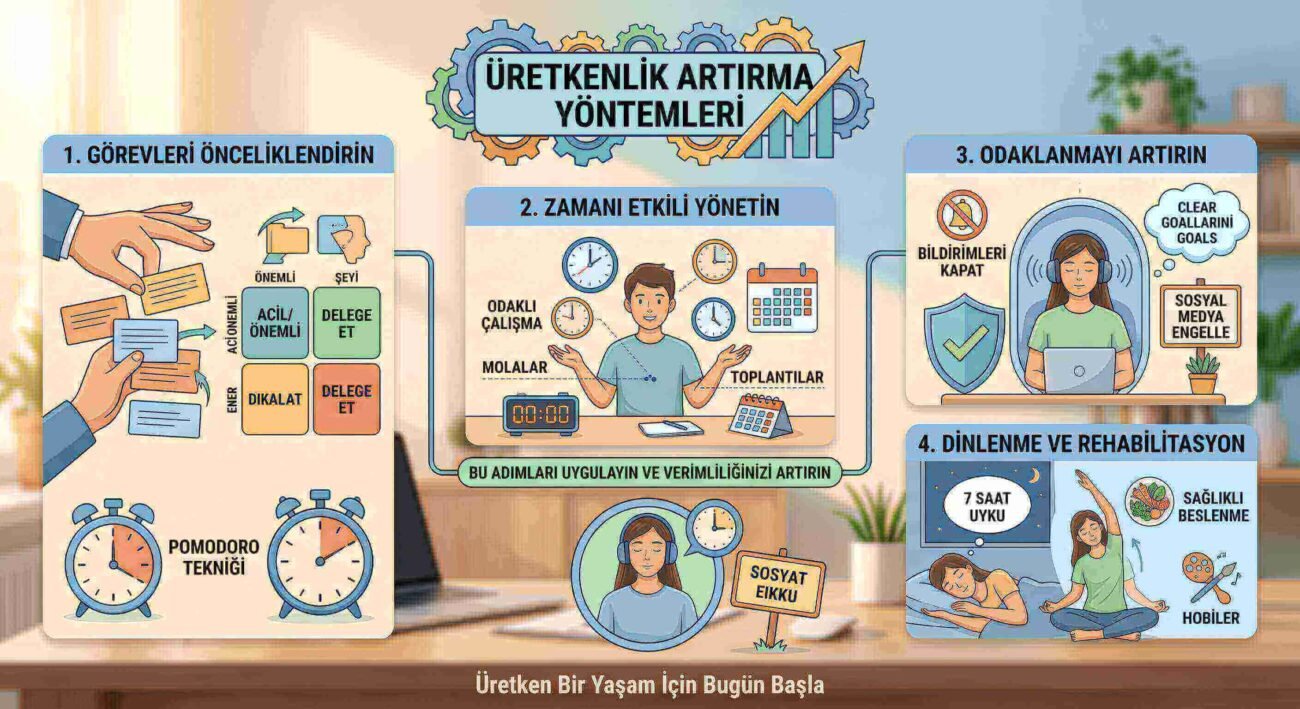 Üretkenlik Artırma Yöntemleri Akıllıca Çalışmanın Sırları