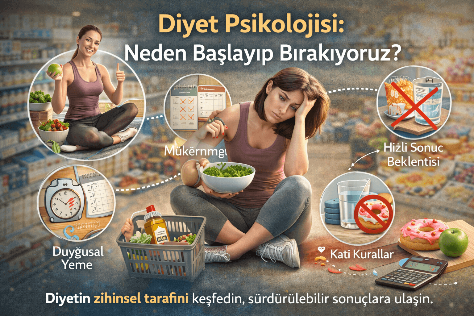 Neden Diyete Başlayıp Bırakıyoruz? Diyet Psikolojisi Rehberi