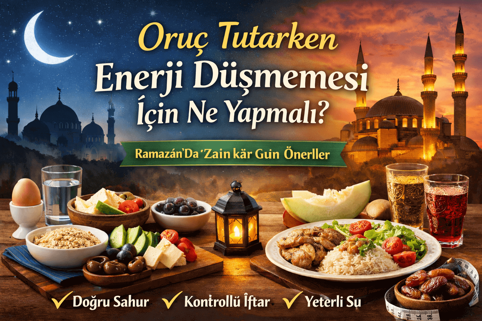 Oruç Tutarken Enerji Düşmemesi İçin Ne Yapmalı? | Ramazan Rehberi