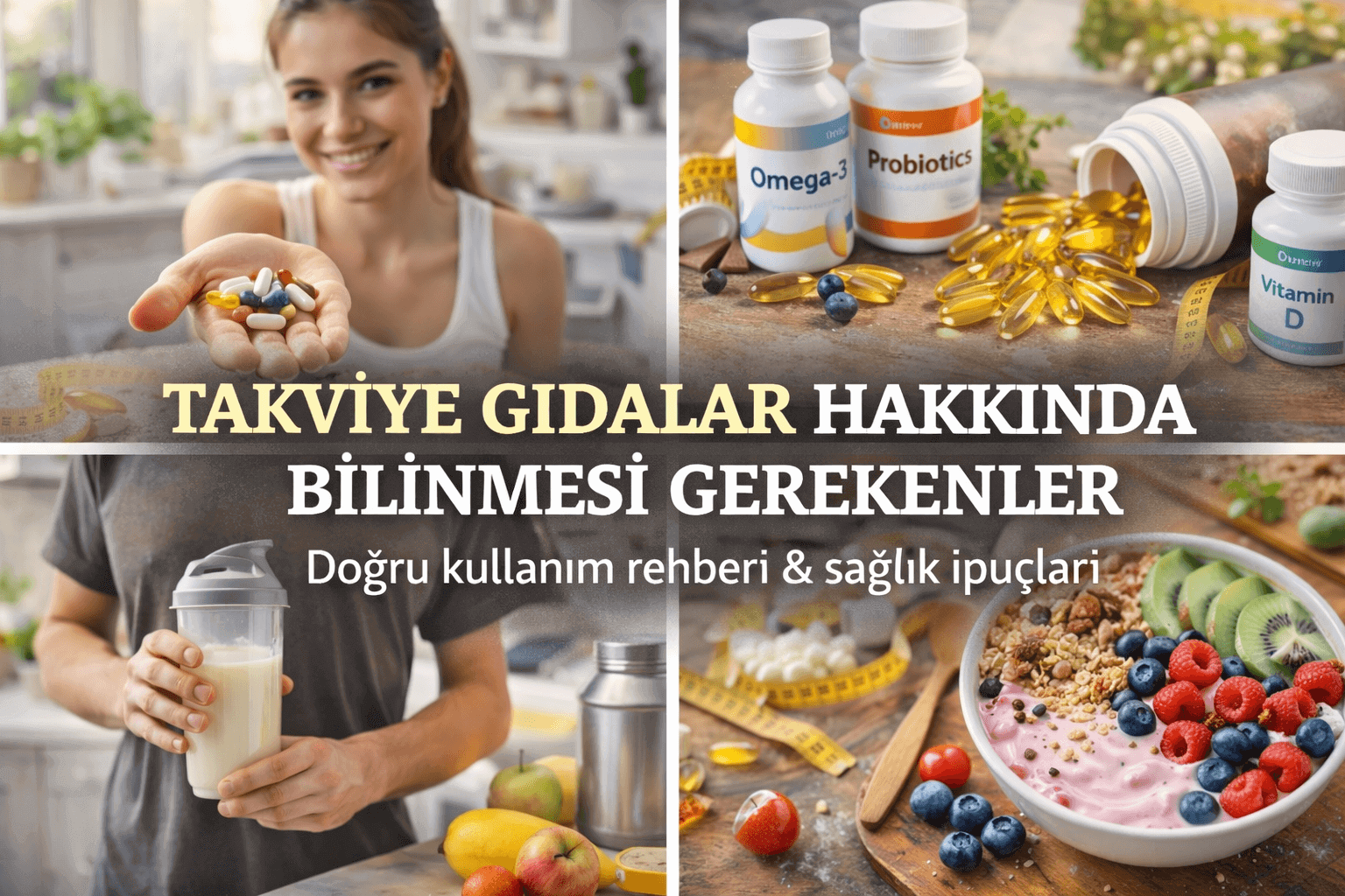 Takviye Gıdalar Hakkında Bilinmesi Gerekenler