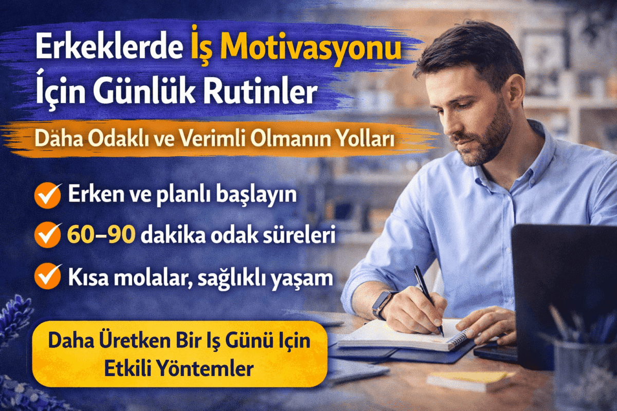 Erkeklerde İş Motivasyonu İçin Günlük Rutinler: Daha Odaklı ve Verimli Olmanın Yolları