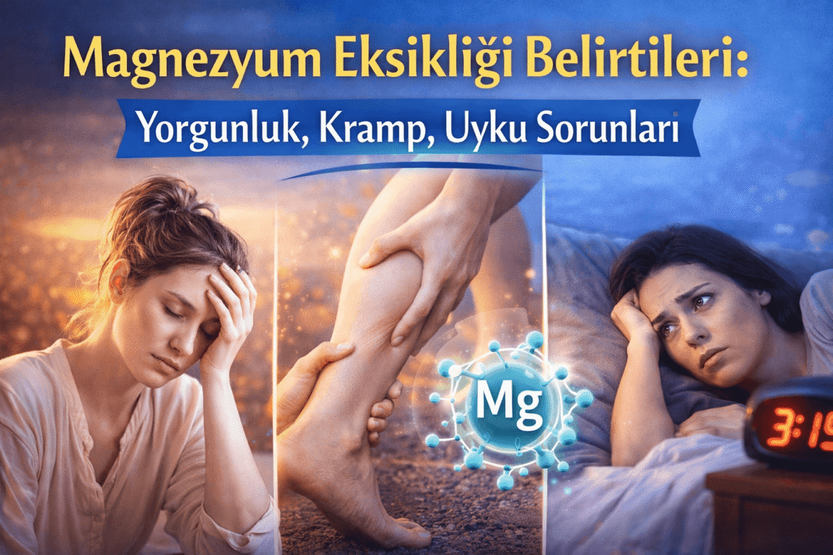 Magnezyum Eksikliği Belirtileri: Yorgunluk, Kramp, Uyku Sorunları