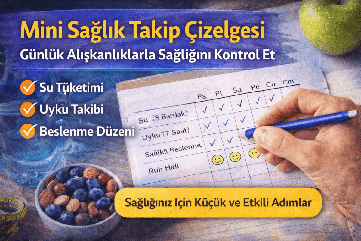Mini Sağlık Takip Çizelgesi: Günlük Alışkanlıklarla Sağlığı Kontrol Et