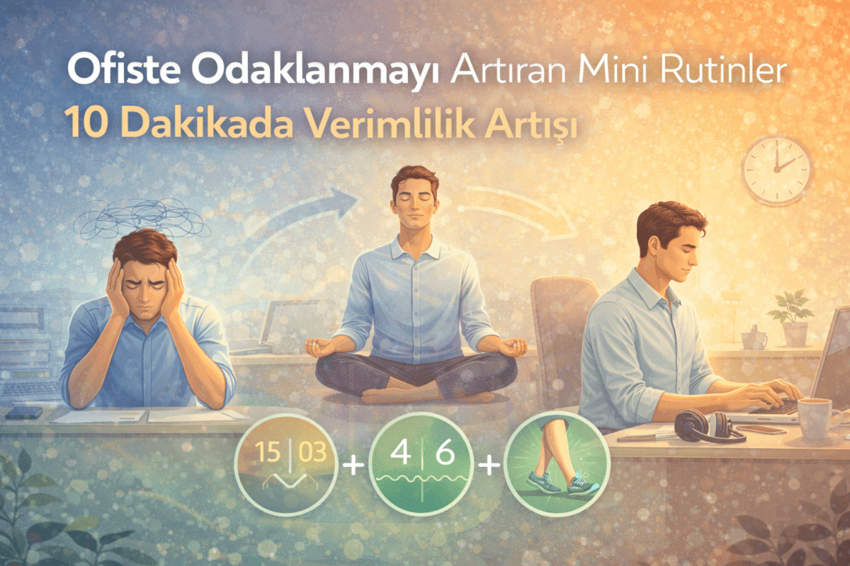 Ofiste Odaklanmayı Artıran Mini Rutinler | 10 Dakikada Verimlilik