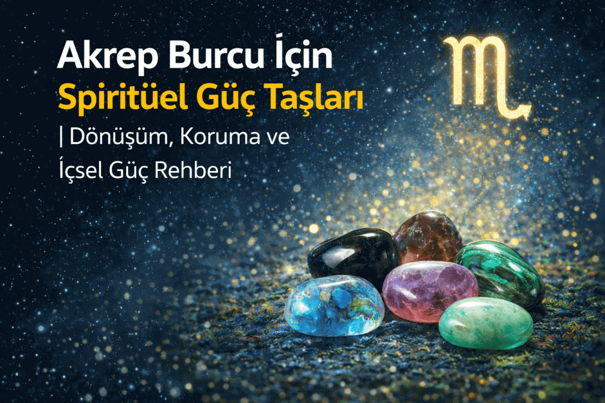 Akrep Burcu İçin Spiritüel Güç Taşları | Dönüşüm ve Koruma