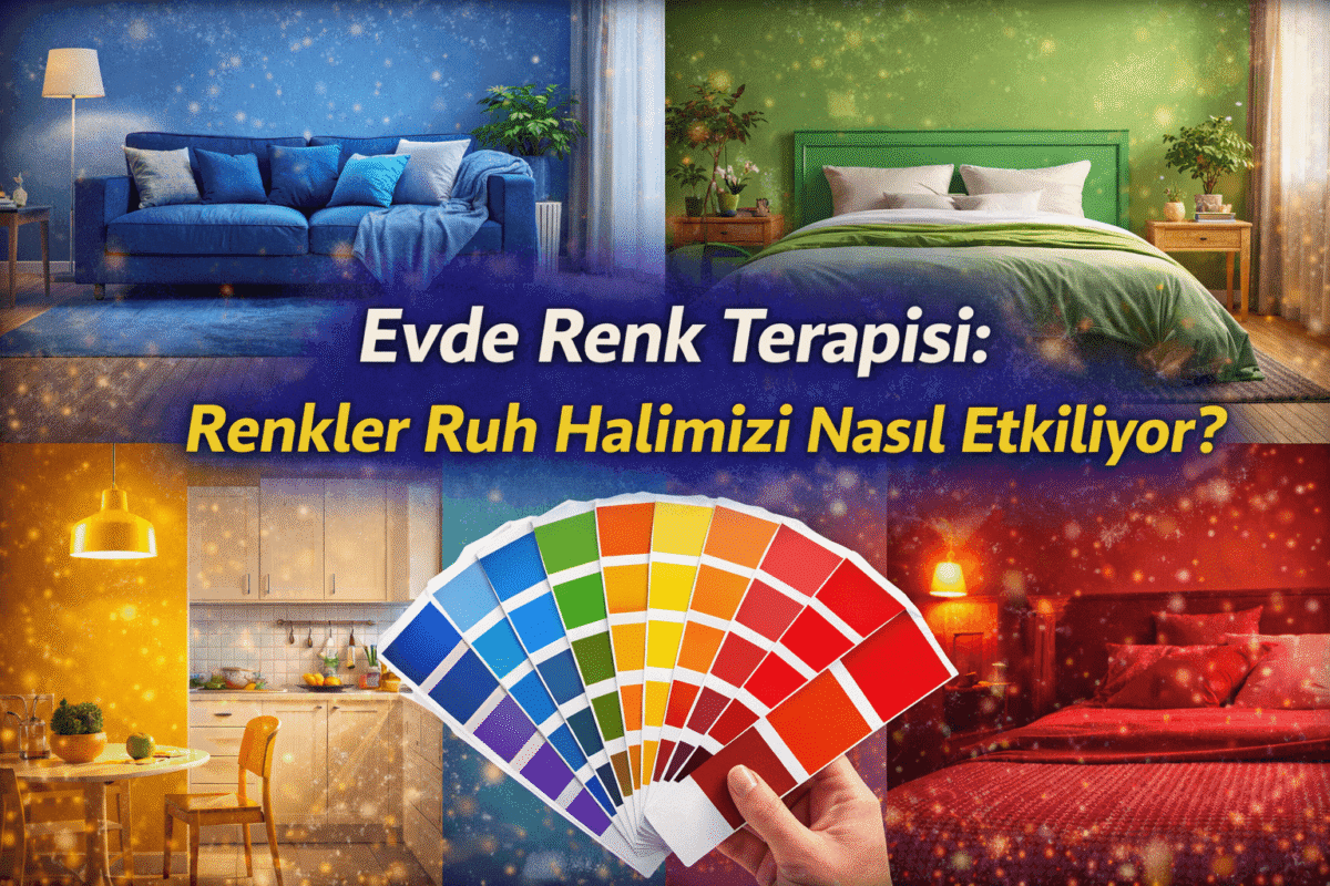 Evde Renk Terapisi: Renkler Ruh Halimizi Nasıl Etkiliyor?