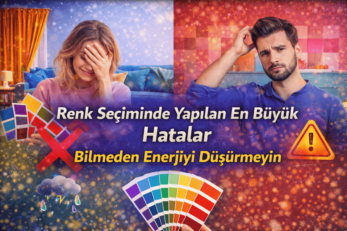 Renk Seçiminde Yapılan En büyük Hatalar | Enerjiyi Düşürmeyin