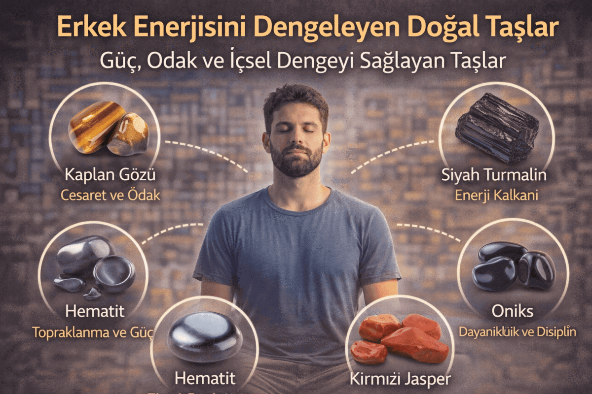 Erkek Enerjisini Dengeleyen Doğal Taşlar | Güç ve İçsel Denge
