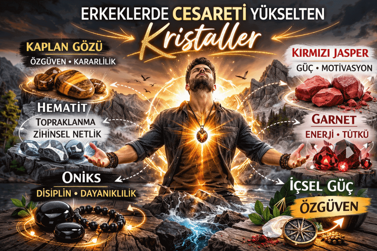 Erkeklerde Cesareti Yükselten Kristaller | Özitimat ve İçsel Güç