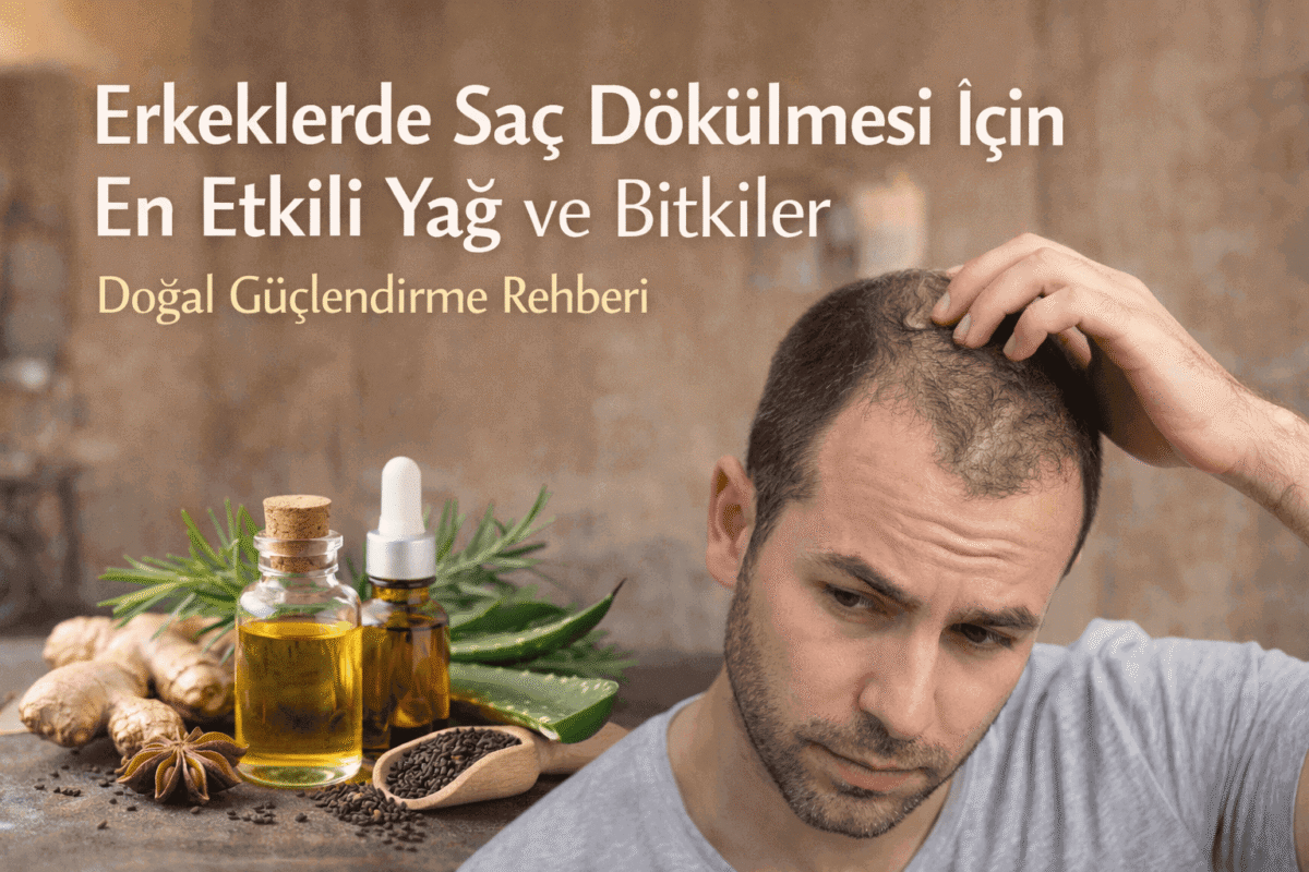 Erkeklerde Saç Dökülmesi İçin En tesirli Yağ ve Bitkiler