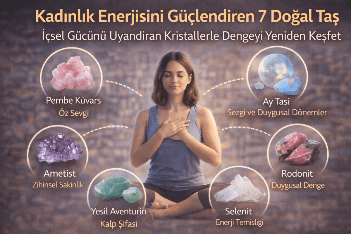 Kadınlık Enerjisini Güçlendiren 7 Doğal Taş | İçsel uyum Rehberi