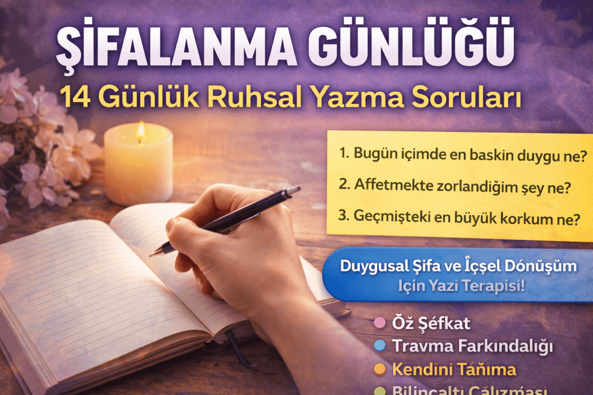 Şifalanma Günlüğü: 14 Günlük Ruhsal Yazma Soruları